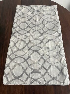 Hotel Collection Helix Silver Zippered Pillow Sham
